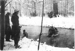 Alsace- 1945 - 25 janvier- Traversée de l'Ill par la 2e Compagnie du BM5 - Col. Raoul Vilain