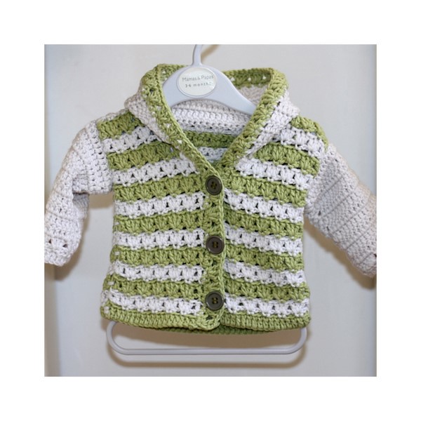 Crochet Baby Sweater - A Free Pattern