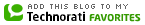Logotipo para añadir este weblog a los favoritos de Technorati