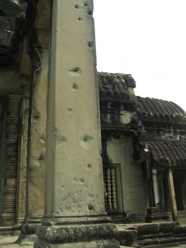 Angkor Wat Bullet Holes