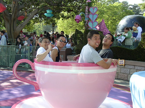 guys in pink tea cup