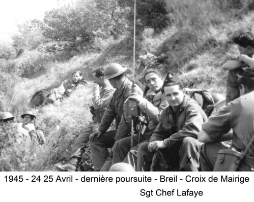 BM 4 Chambarand - 1945 24-25Avril_Croix de Mairige_Lafaye  - Col. Emile Gauthier