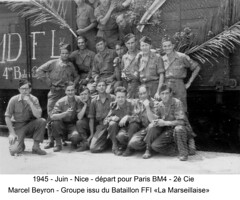 BM 4 Chambarand - 1945 Juin_Nice_Depart Paris - Col. Emile Gauthier
