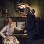 Shannon Cochran (Alice) and Larry Yando (Edgar) in THE DANCE OF DEATH at Writers Theatre
