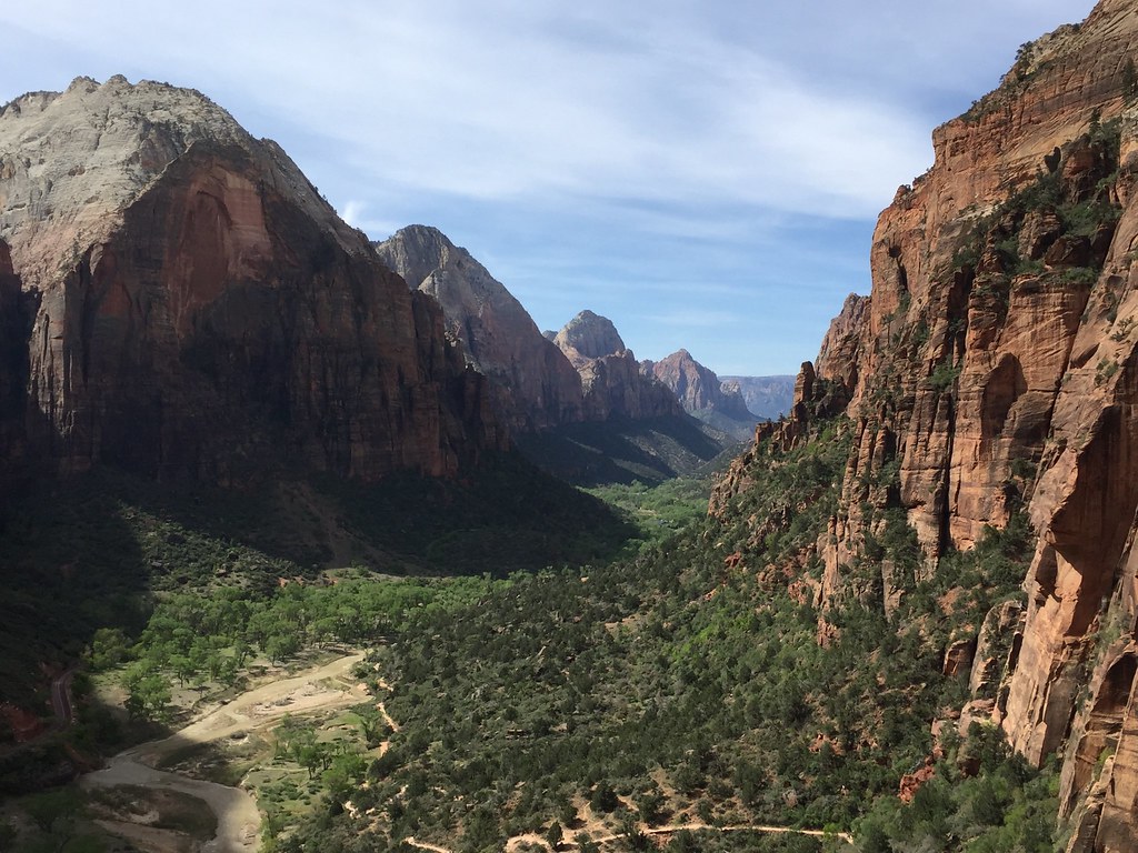 Angel's Landing trail. Zion National Park, Utah - April 2017.