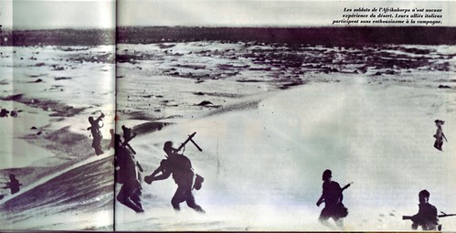 1942- Bir Hakeim -soldats allemands et italiens dans le désert - Journal de l'occupation