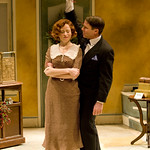 Heidi Kettenring (Ilona) and James Rank (Kodaly) in SHE LOVES ME at Writers Theatre. Photos by Michael Brosilow.