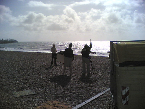 Reporter On Brighton Beach