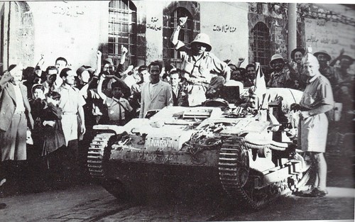 1941- Syrie -Entrée de la  13 DBLE dans Damas - Source AFL