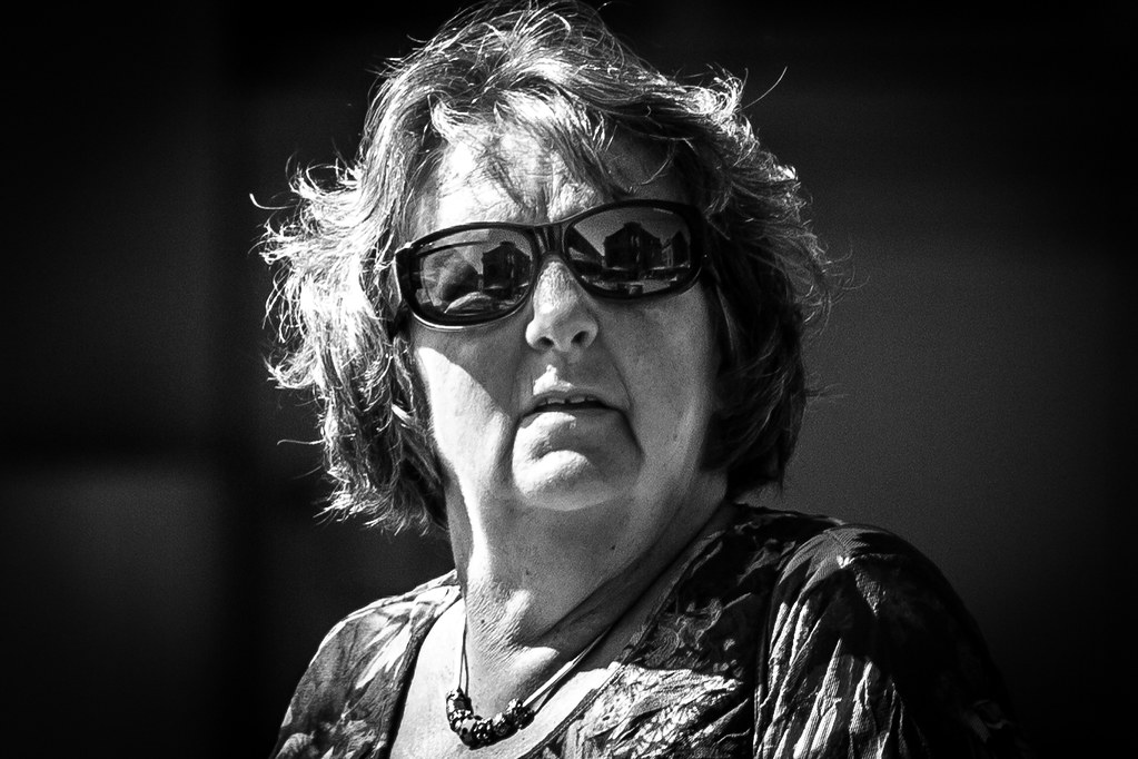 Lady with sunglasses