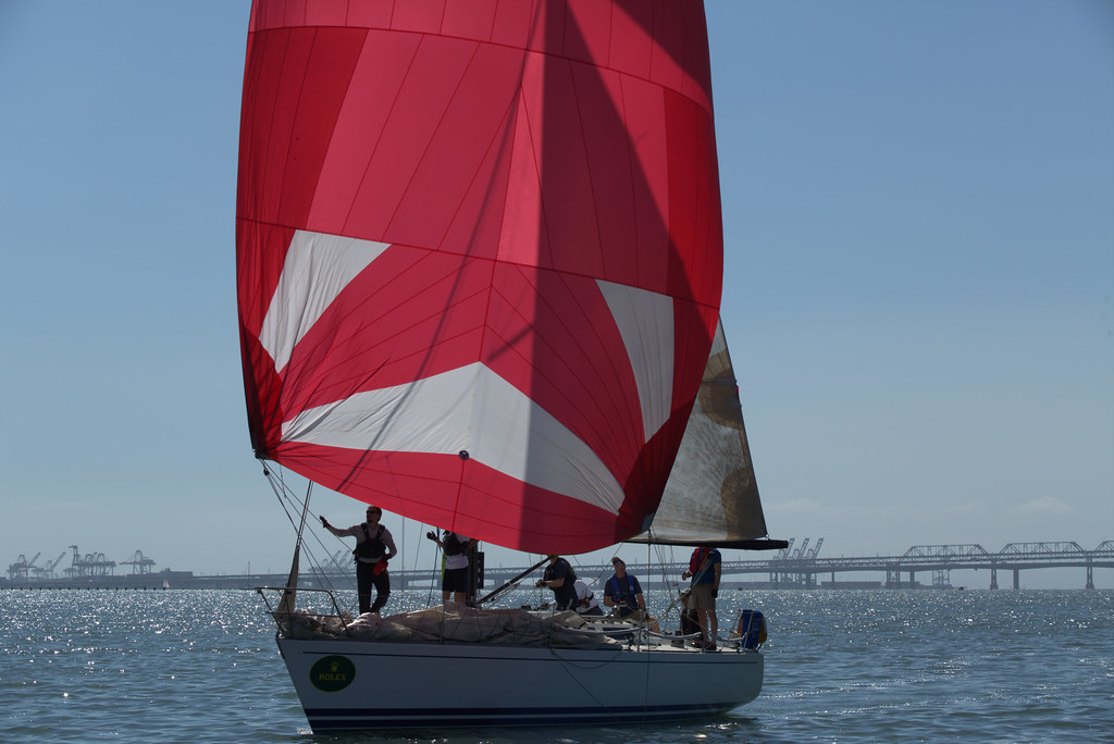Spinnaker flying