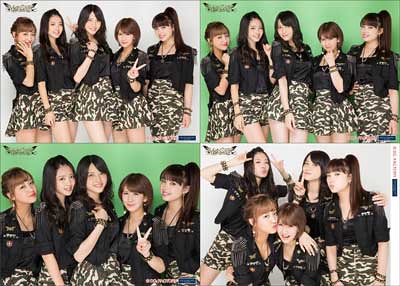 °C-ute Concert Tour Aki 2014 ~Monster~ °C-ute Set de 4 photos taille 2L B