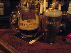 Guinness und Guinness Kerze
