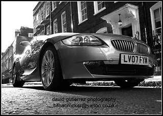 London Car in Black & White B/W Dream Car