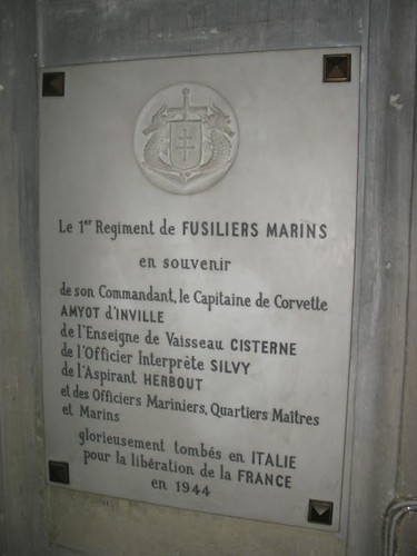 Italie- Rome- Plaque à la mémoire des Morts pour la France du RFM- Eglise Saint Louis des Français CP : Etienne JacheetIMG_9291