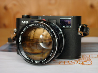 Leica M8 + Canon TV  Lens 50mm 1: 0.95