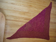 Highland triangle shawl