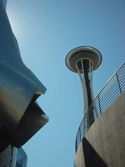 space needle and emp, seattle center