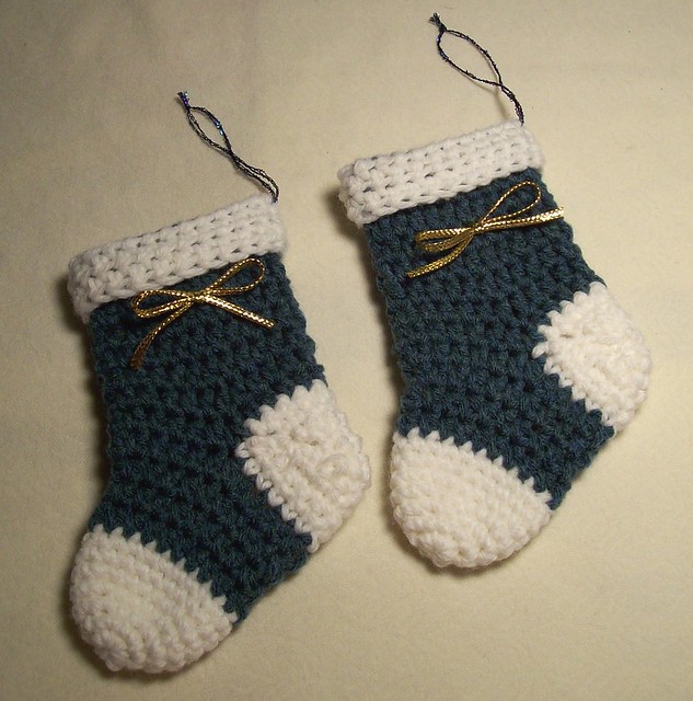 Snowman and Tree Stockings Pattern - FREE Crochet Patterns