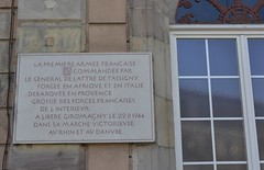 Franche Comté - Plaque à la Mairie de Giromagny - Crédit photo Thierry Marline, AHPSV- mars 2014