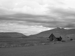 House at Laufás in Black and White