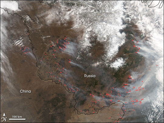 Incendios en Rusia