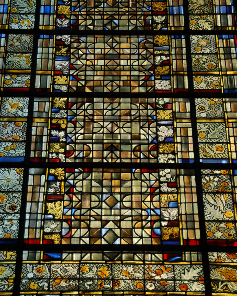 Closeup - mosaic and flower designs