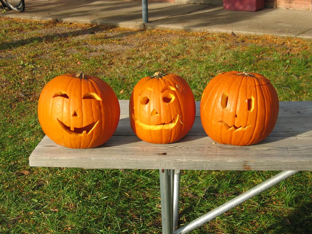 Carved pumpkins