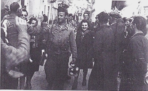 Italie 1945- Borgo San Dalmazzo, 28 avril 45, Cruciani, Galante- Archives ADFL