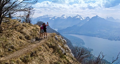 Lake Annecy from above Col des Contrebandiers