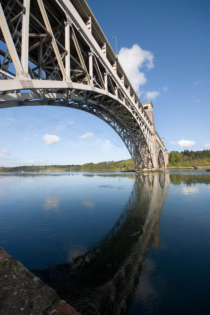 Reflections of Britannia Bridge