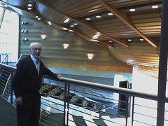 David Gale in the amazing new MSRI auditorium