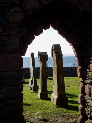 Skipness Chapel gravestones