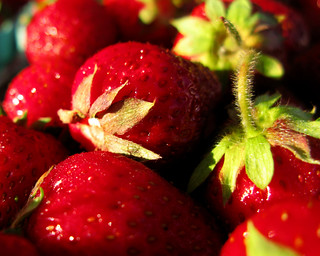 Strawberries - DSM Farmers Market ~~~Explore June 25, 2009