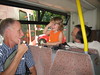 Dad and Adriana on the Bus