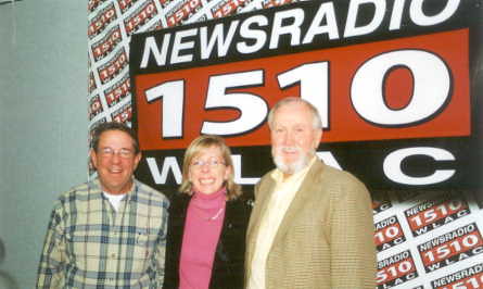 Frank Andrews (right) with Hal Wilson and Christie Wilson.