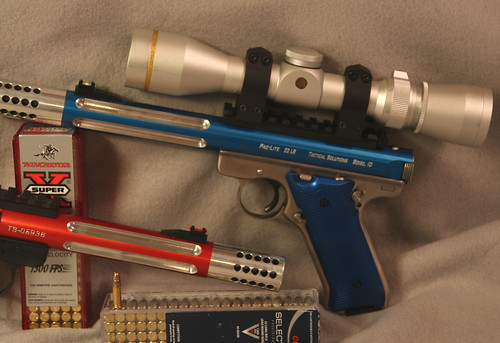 Blue gun left side