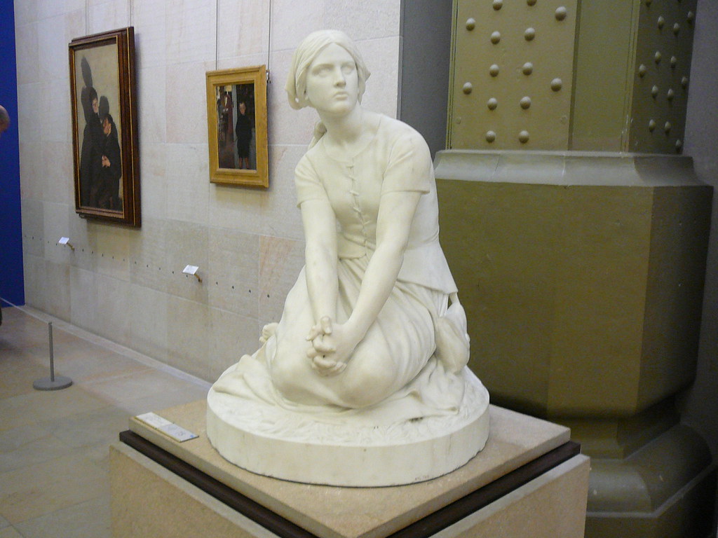 Jeanne d'Arc &agrave; Domremy by Henri Chapu