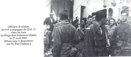 Italie- 1945- Borgo san dalmazzo BM XI - Col. Elie Chateau