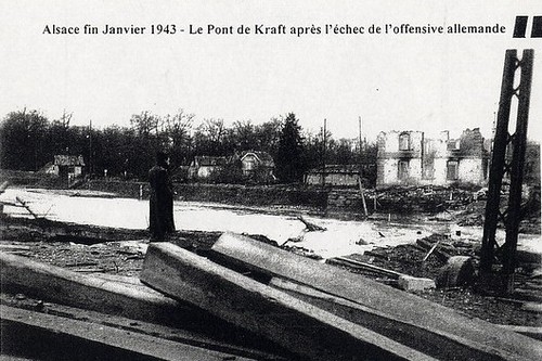 Alsace- 1945 - Pont de krafft
