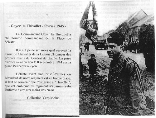 11e Cuirassiers - Le Commandant Geyer la Thivollet - Maquis du Vercors -Fonds Gérard Galland