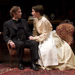 Kevin Gudahl and Kate Fry in A MINISTER'S WIFE at Writers Theatre. Photos by Michael Brosilow.