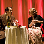 Rod Thomas (Georg) and Jessie Mueller (Amalia) in SHE LOVES ME at Writers Theatre. Photos by Michael Brosilow.