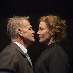 Philip Earl Johnson (Kurt) and Shannon Cochran (Alice) in THE DANCE OF DEATH at Writers Theatre