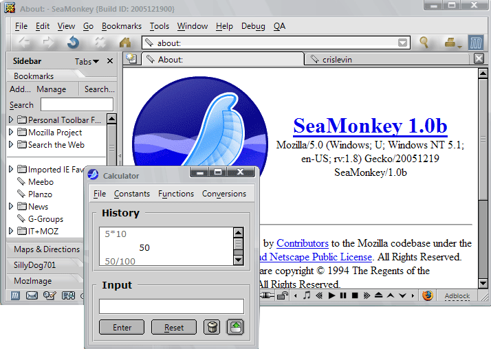 SeaMonkey 1.0b 扩展主题集合