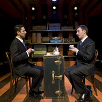Sean Fortunato and John Hoogenakker in TRAVELS WITH MY AUNT at Writers Theatre. Photos by Michael Brosilow.