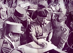 1944 - Italie- Brosset De gaulle et generaux alliés