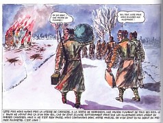1945 - Alsace- Illustration - Herbsheim , vignette de la bande dessinée de Xavier Zicchina 