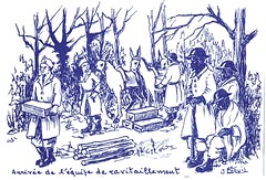 Illustrations- Ravitaillement dans les Vosges  par Jean COQUIL (capitaine au B.M.5)