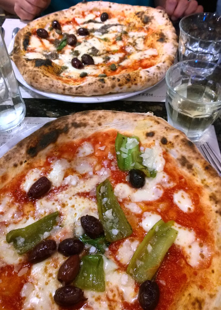 Sourdough pizzas at Franco Manca
